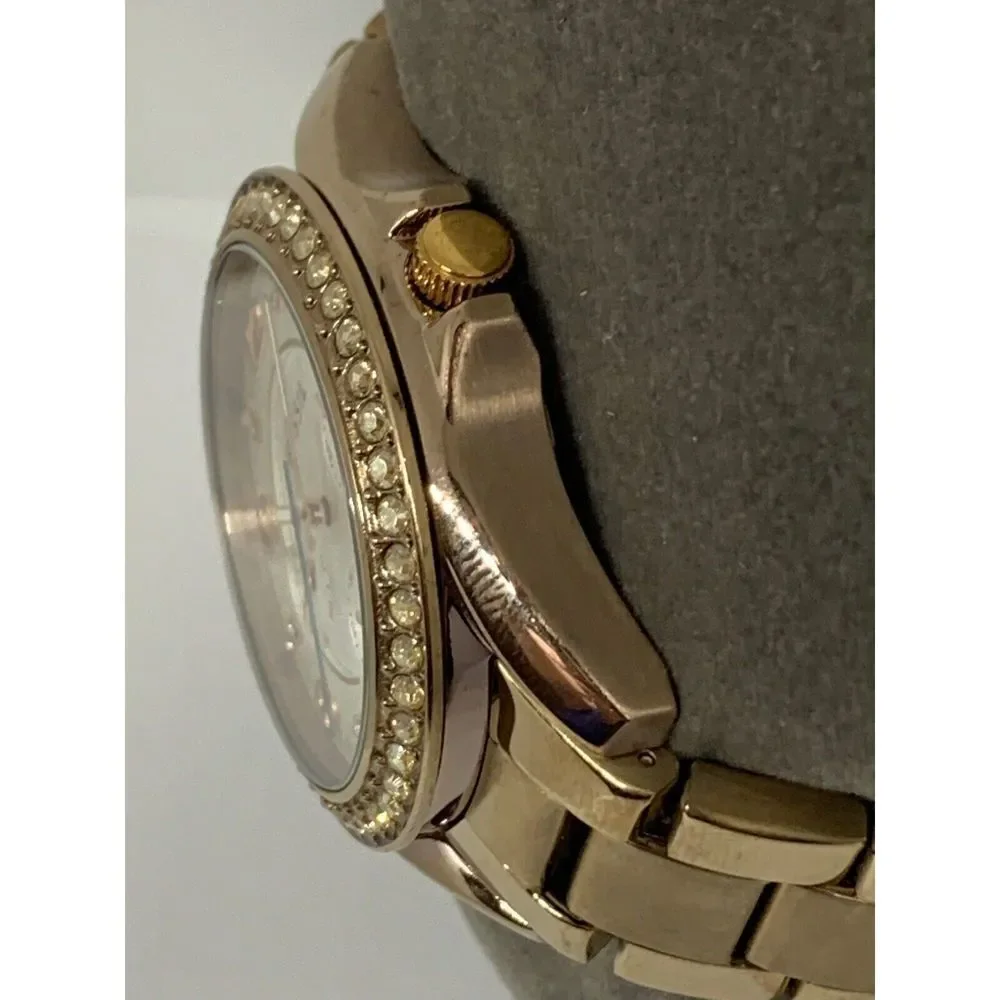Fossil ES3887 Women's Gold Stainless Steel Analog Silver Dial Quartz Warch GE40